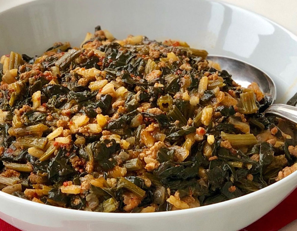 Kıymalı Ispanak + Peynirli Erişte + Fırın Sütlaç